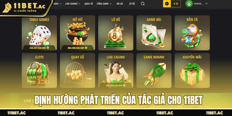Định hướng phát triển của tác giả cho 11BET