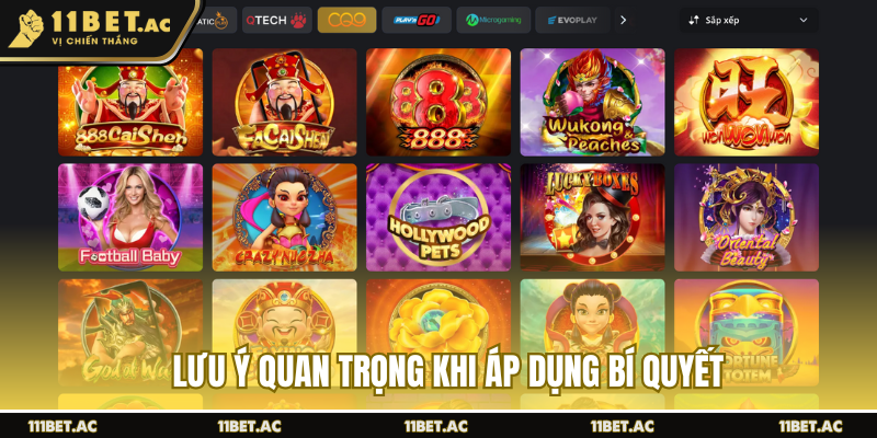 Lưu ý quan trọng khi áp dụng bí quyết