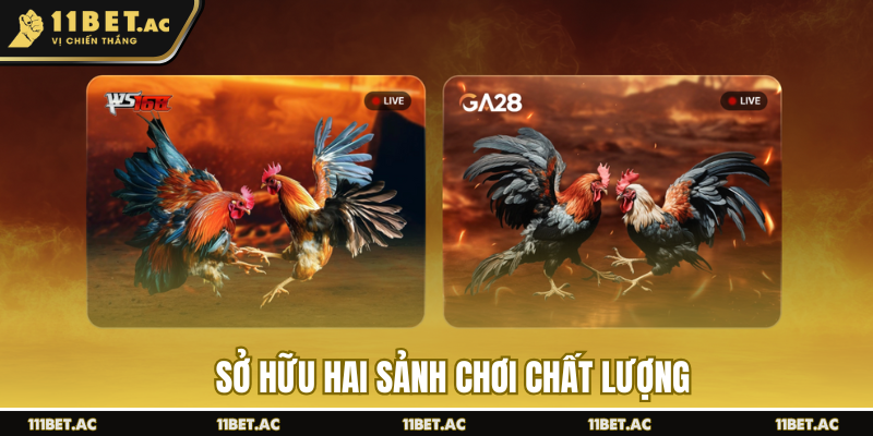 Sở hữu hai sảnh chơi chất lượng